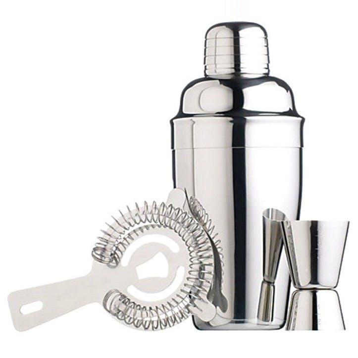 3 Piece Cocktail Set, Stainless Steel