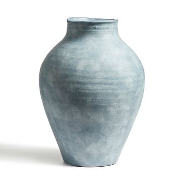Large Vase H41cm, Distressed Blue