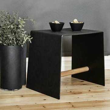 Stool/ Table, Anthracite & Oak