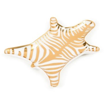 Carnaby Zebra Stacking Dish, Gold