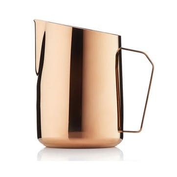 Dial In Milk Pitcher, 600ml, Rose Brass