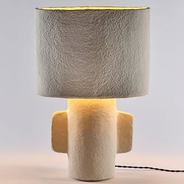 Earth Table Lamp H54cm, White