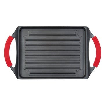 Innovative Non-Stick Induction Grill Plate 25 x 33cm, Black