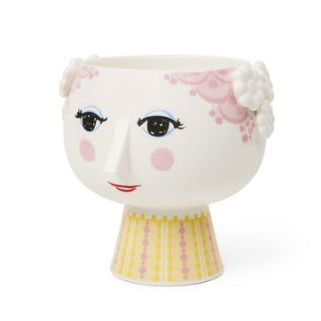 Eva Flower Pot H14.5cm, Pink