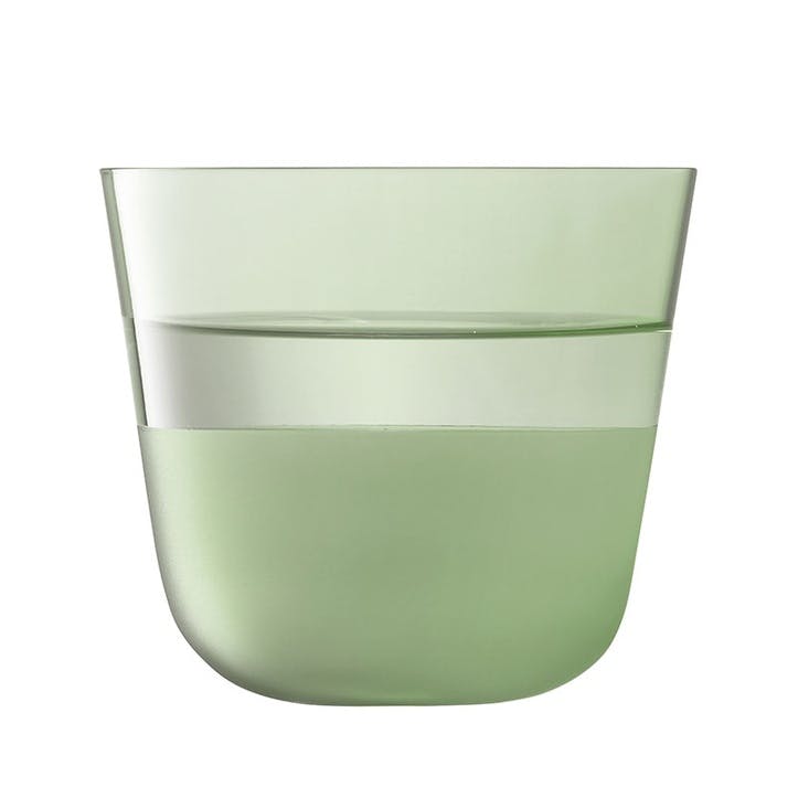 Arc Contrast Set of 2 Tumblers 260ml, Moss