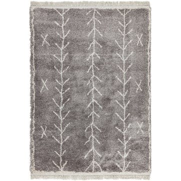 Rocco  berber style rug 120 x 170cm, Grey & Cream