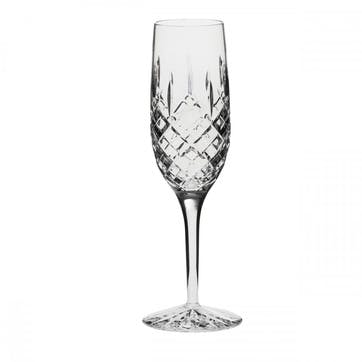 London Crystal Champagne Flutes, Set of 6
