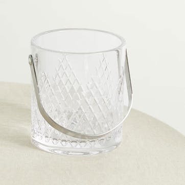 Barwell Cut Crystal Ice Bucket, Clear