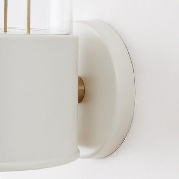 The Muse Farrow & Ball Wall Light, Candlenut White