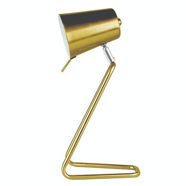 'Z' Table Lamp, Brass