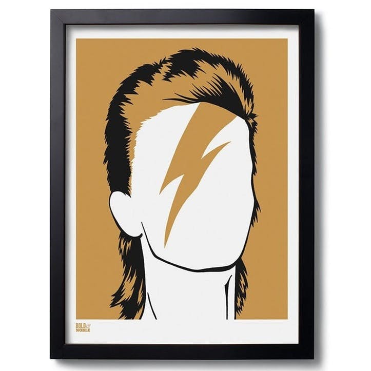 Bowie Screen Print, 30cm x 40cm, Bronze