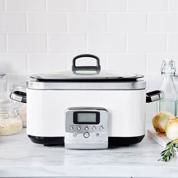 Non-Stick Slow Cooker, 6L, Cream