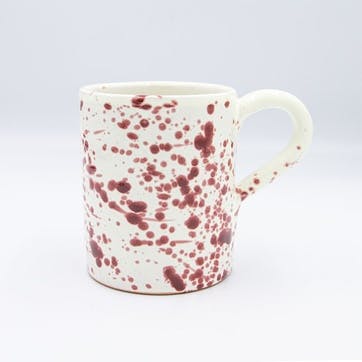Splatter Mug H10cm, Cranberry