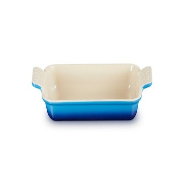 Stoneware Heritage Rectangular  Dish 19cm, Azure