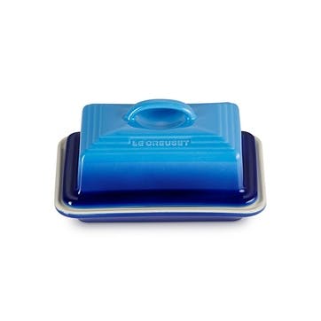 Stoneware Butter Dish , Azure