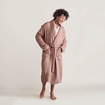 The Dream Cotton Robe Small, Rust