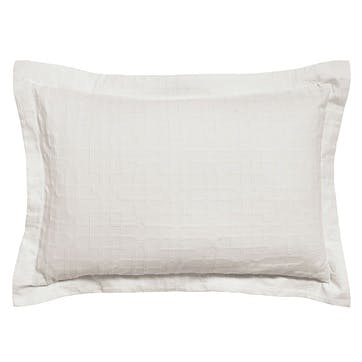 Hampton Trellis Oxford Pillow Case, White