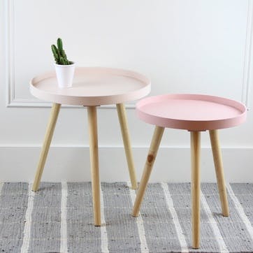Larsen Side Table, Large, Blush
