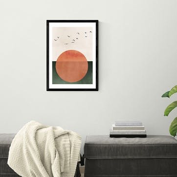 Kubistika Rising Print A2, Black Frame