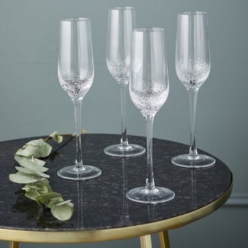 Jewel Bubble Champagne Glass, Set of 4