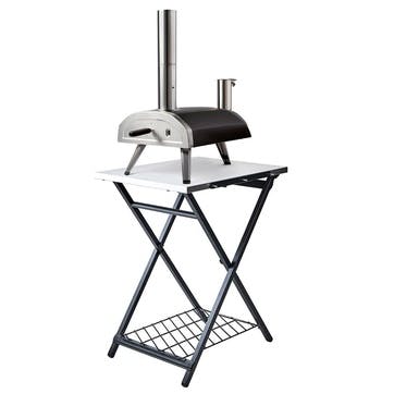 Folding Table H70cm, Silver