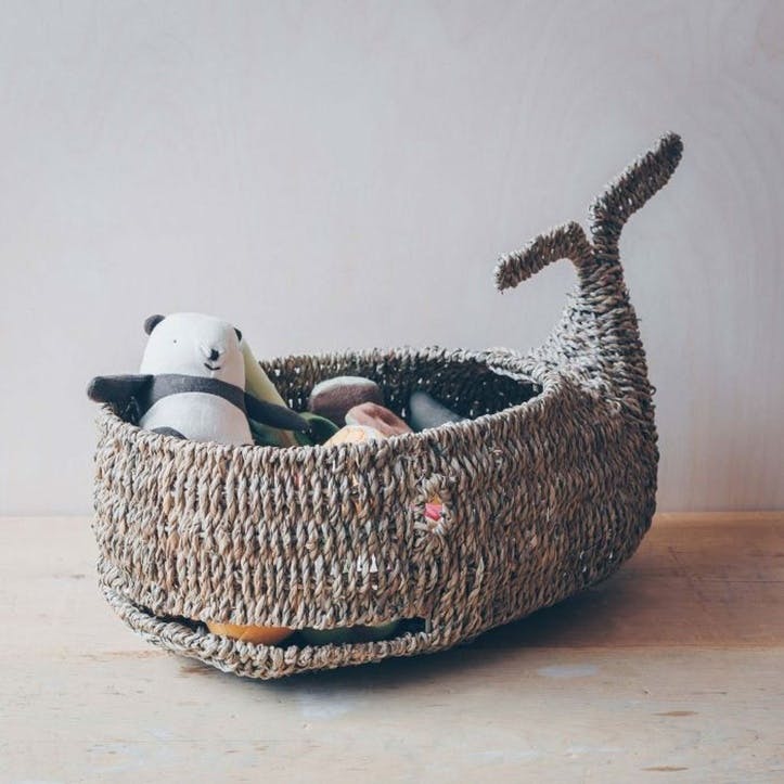 Whale Seagrass Basket