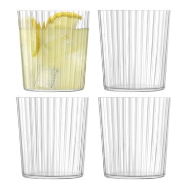 Gio Line Set of 4 Tumblers, 390ml