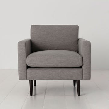 Model 01 Linen Armchair, Shadow
