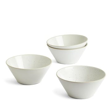 Urban Dining Set of 4 Bowls D16cm, White