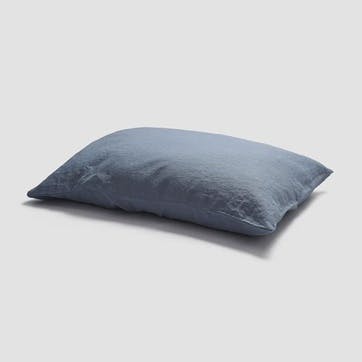 Linen Pillowcases, Standard, Dusk Blue