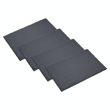 Set of 4 Slate Placemats, KitchenCraft