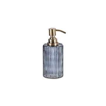 Valeska Recycled Glass Soap Dispenser 450ml, Grey Smoke