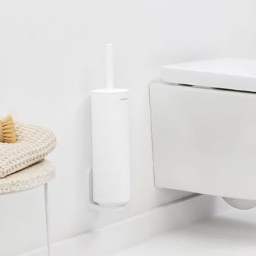 MindSet Toilet Brush and Holder , Mineral Fresh White