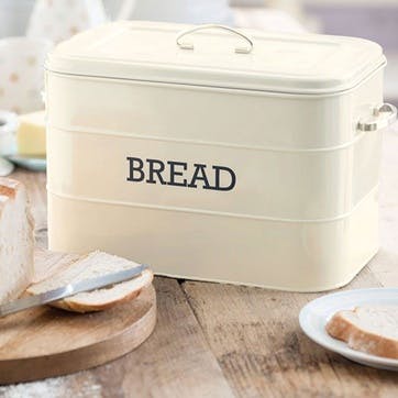 Living Nostalgia Bread Bin in Antique Cream