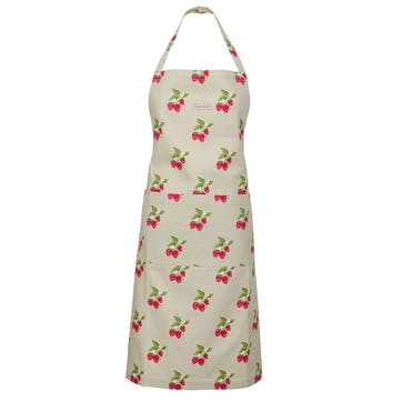 Strawberries Apron , Natural, Green, Red
