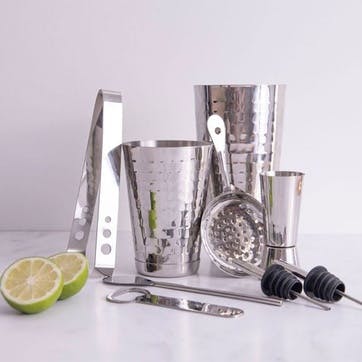 Boston Eight Piece Cocktail Set , Stainless Steel