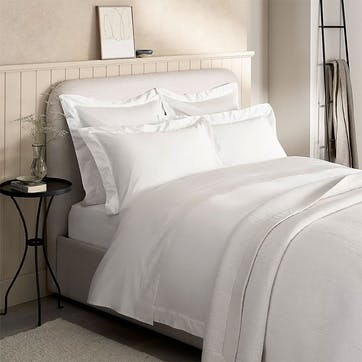 Pembridge Supima 400 Thread Count Oxford Pillowcase 50 x 90cm , White