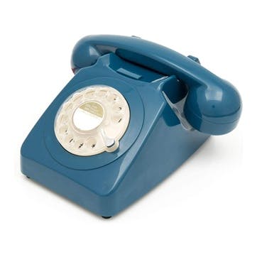 746 Rotary Telephone, Azure Blue