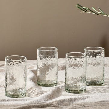 Yala Set of 4Highball Glasses 300ml, Clear