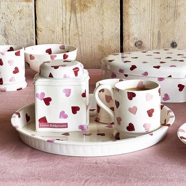 Pink Hearts Deepwell Tray 30cm