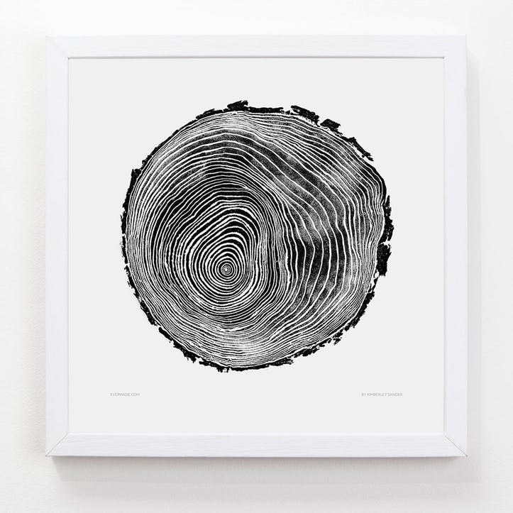 Tree Print Scots Pine, 33cm x 33cm
