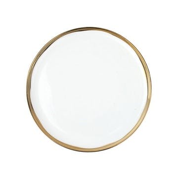 Dauville Set of 4 Side Plates D14cm, Gold Glaze