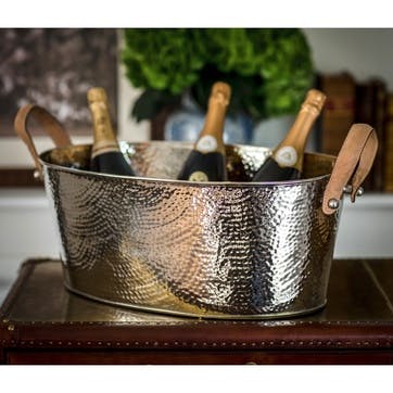 Hammered Champagne Bath - Large