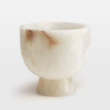 Florenza Champagne Bowl L28 x W25cm, Alabaster