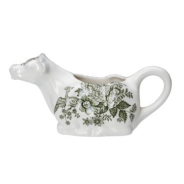 Asiatic Pheasant Cow Creamer, 150ml, Green