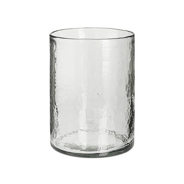 Irda Glass Hurricane Lantern H20cm, Clear