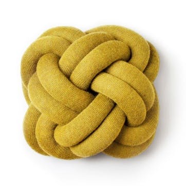 Knot Cushion, Yellow