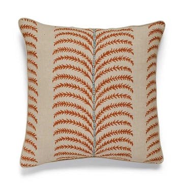 Areca Cushion Cover L56 x W56cm, Dirty Orange