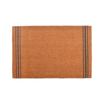 Triple Stripe Doormat L90 x W60cm, Beige