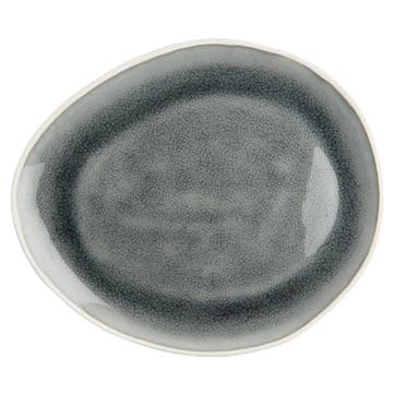 Vie Naturelle Medium Plate, W19.5cm x D16.3cm, Grey
